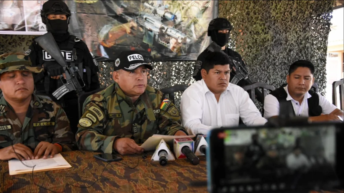 Este operativo denominado “Tapirus” se realizó en el municipio de San Borja, en la provincia José Ballivián del departamento del Beni.